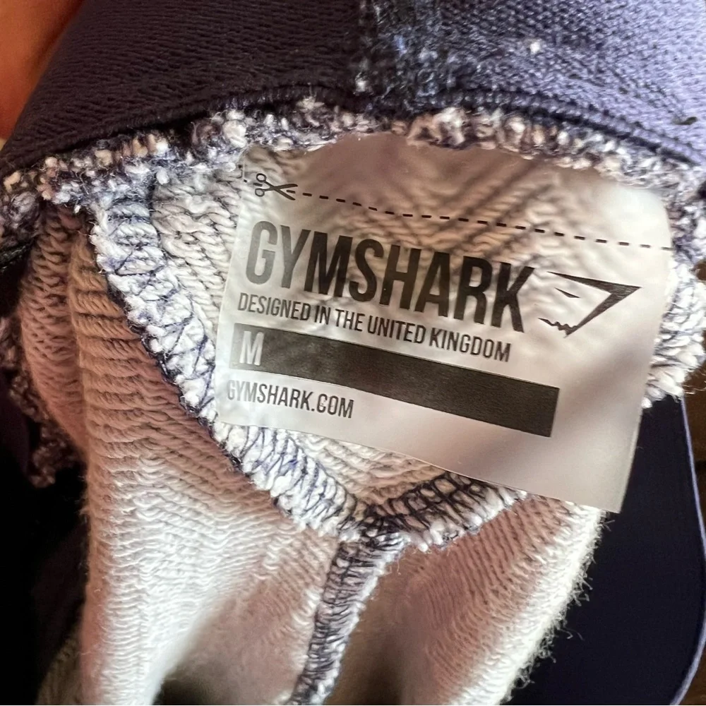 Gymshark Cotton Blend Hottie Workout Athletic Shorts (Women's M) Blue
